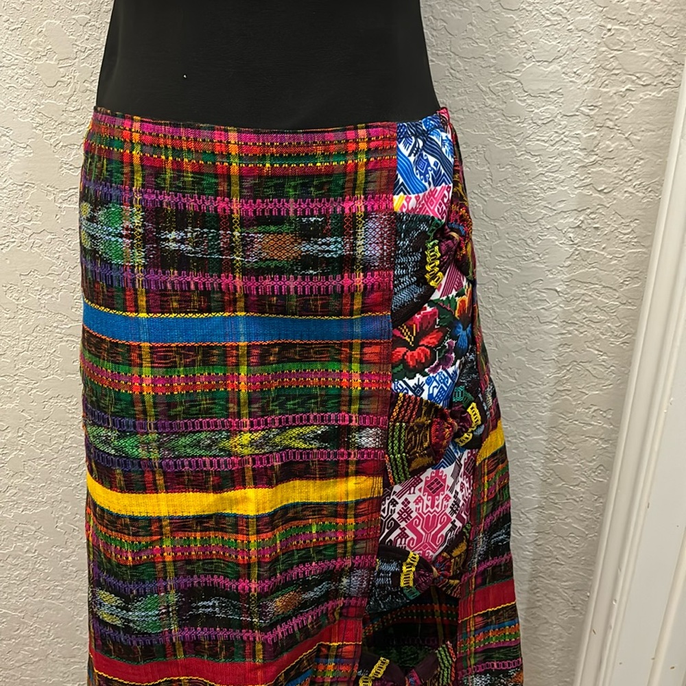 Falda tipica/Guatemalan high waist skirt